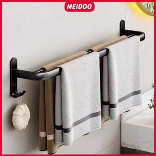 Meidoo บาร์ผ้าขนหนู อลูมิเนียม สีดํา กันน้ํา ไม่เป็นสนิม รับ…