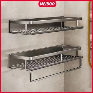 MEIDOO ชั้นวางเครื่องสําอาง แบบติดผนัง ไม่ต้องเจาะ สําหรับห้องน้ํา