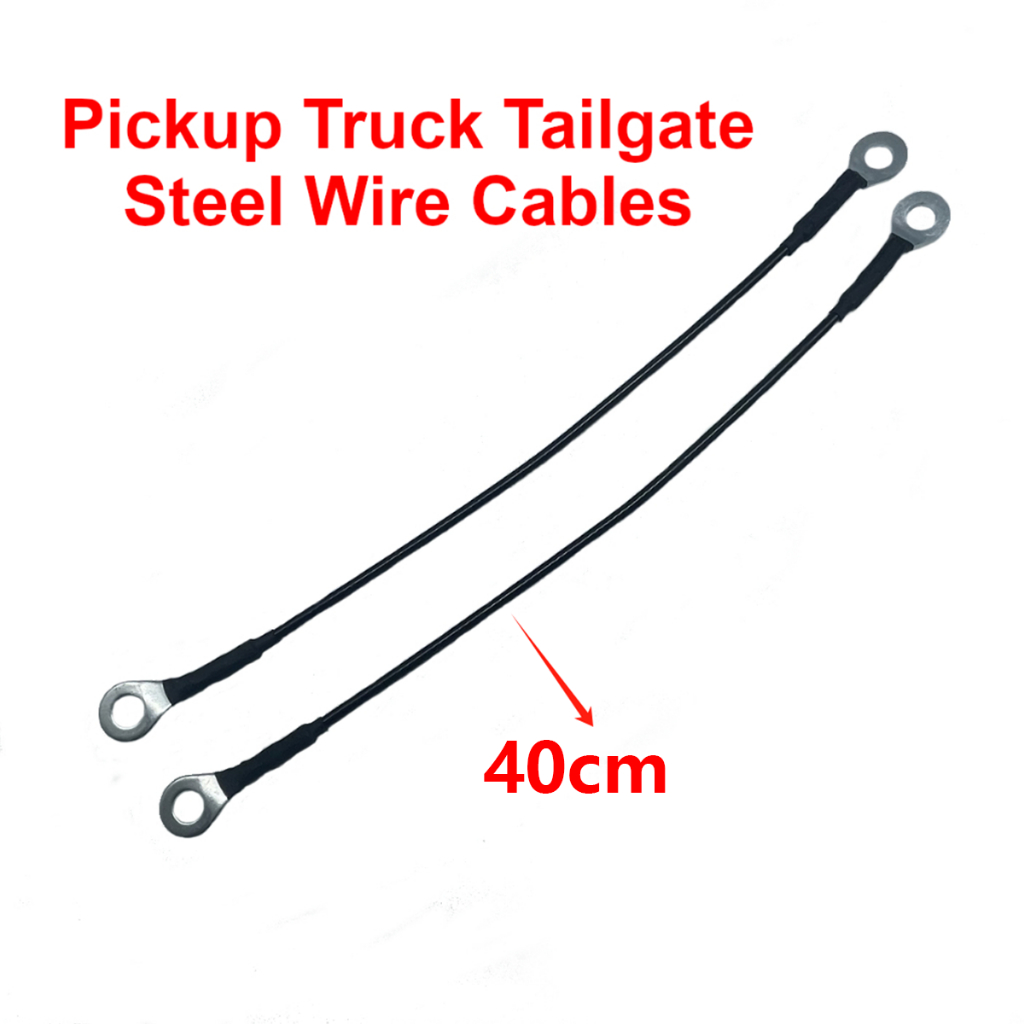 1 ชิ้น/2 ชิ้น 40 ซม.รถกระบะ Tailgate สนับสนุนสาย Hitch สายคล้องคอรถกระบะ Tailgate สายลวดเหล็กสําหรับ Universal รถกระบะ