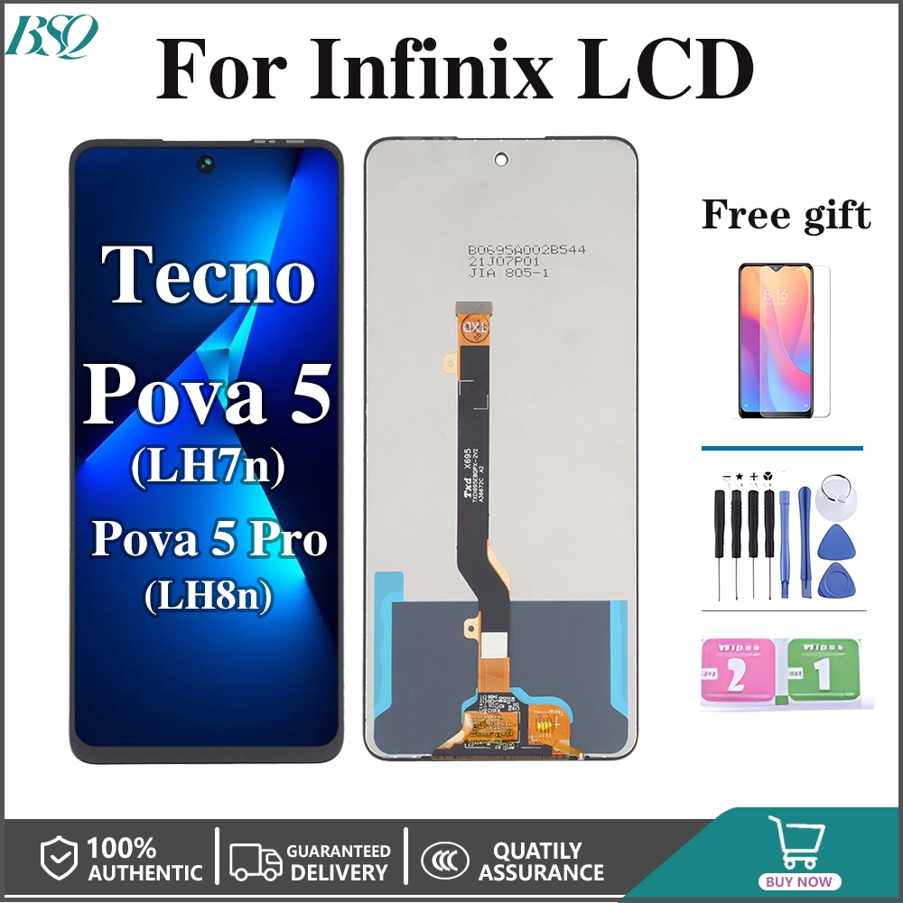 สําหรับ Infinix Tecno Pova 5 LH7N Pova 5 Pro LH8N จอแสดงผล LCD Touch Screen Digitizer เปลี่ยน