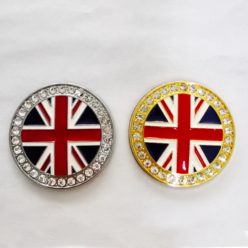 1 x โลหะ UK England United Kingdom National Flag โลโก้รถ Auto ด้านข้างด้านหลังป้ายสัญลักษณ์สติกเกอร์รูปลอก