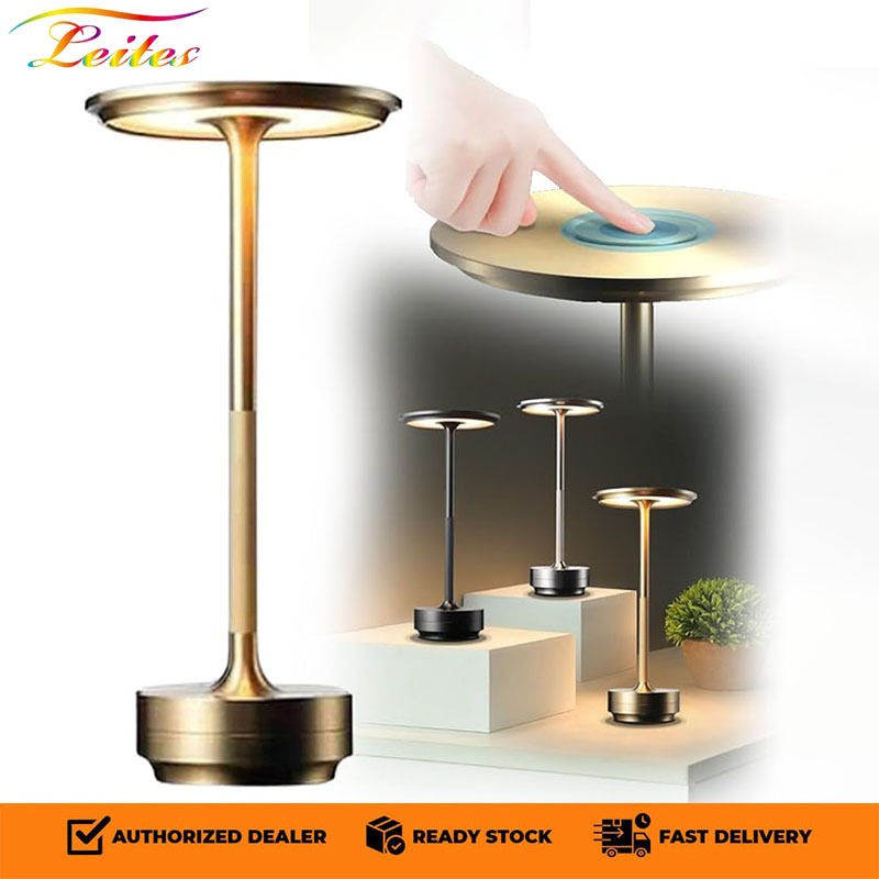 ทรงแบนสูง-โคมไฟตั้งโต๊ะ LED โคมอ่านหนังสือ แบบไร้สาย ด้วย USB เหมาะสำหรับ ห้องนั่งเล่น ห้องนอน บาร์