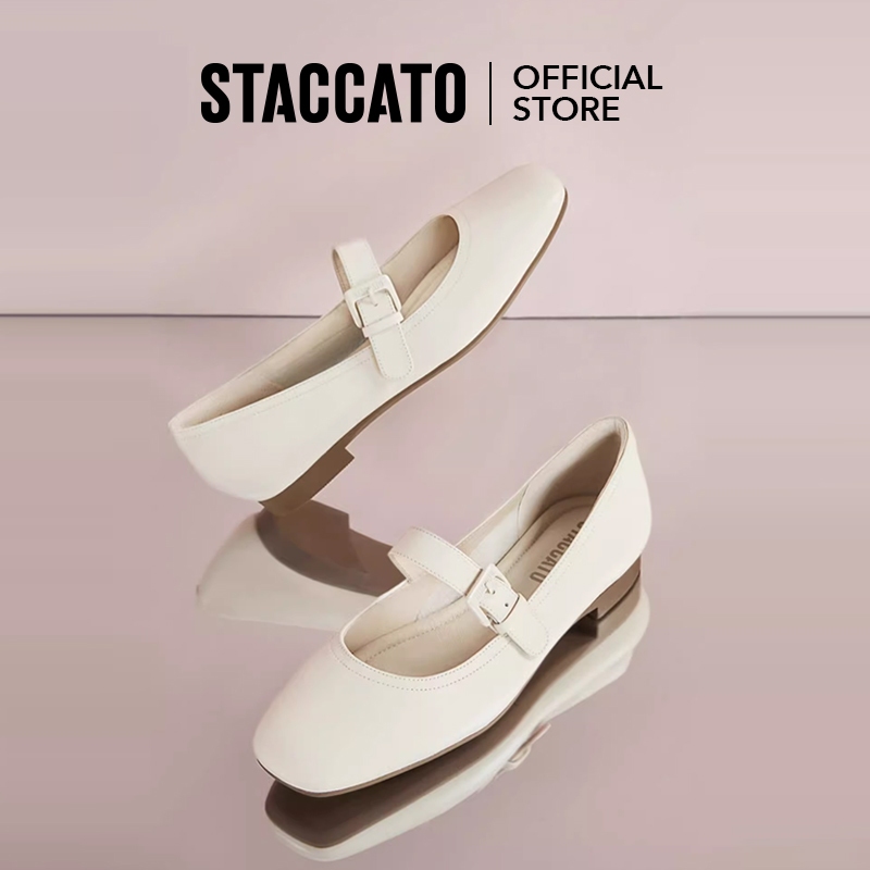 Staccato Mary Jane Ballet Flats รองเท้าแมรี่เจน ส้นแบน นิ้วเท้าเหลี่ยม EPQ02