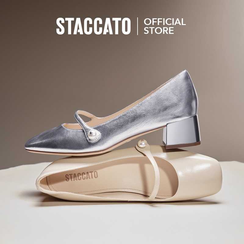 Staccato Mary Jane รองเท้าส้นสูงแมรี่เจน 1.5" รุ่น ส้นหนา S5368