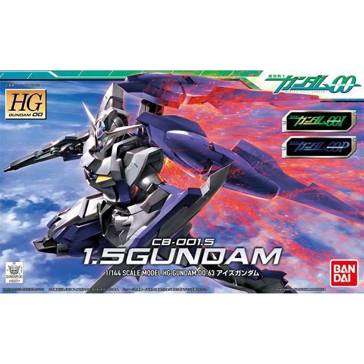 [คลังสินค้าพร้อม] Bandai/bandai สินค้าใหม่ HG1/144 1.5 GUNDAM 00 โมเดลประกอบของขวัญสําหรับแฟน