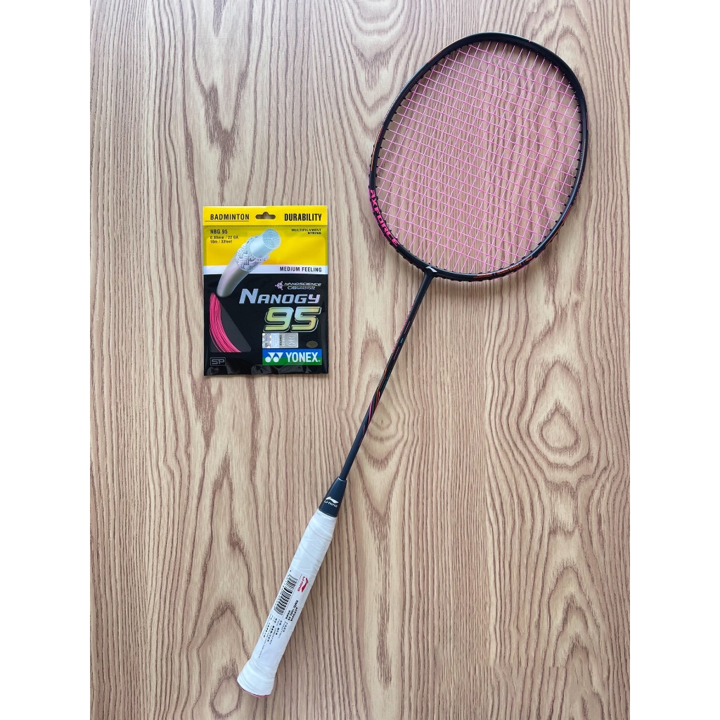 【จัดส่งในวันเดียวกัน】LINING ไม้แบดมินตัน AXFORCE 80 Chen Long ไม้แบดมินตันคาร์บอนไฟเบอร์น้ำหนักเบาพิ