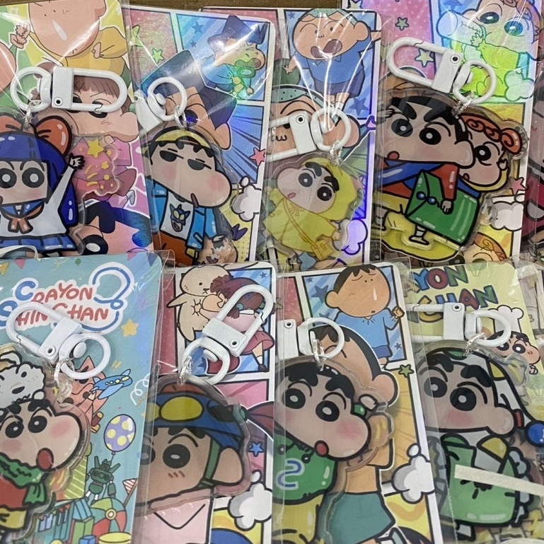 Crayon Shin-Chan พวงกุญแจ Lucky Bag อุปกรณ์เสริมจี้จี้กระเป๋านักเรียนกระเป๋าเป้สะพายหลังกล่องดินสอโทรศัพท์มือถือ Charm