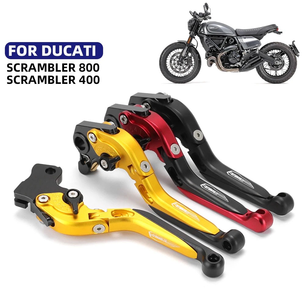 พับคลัทช์เบรคสําหรับ DUCATI SCRAMBLER 400 800 803 คลาสสิกไอคอน Urban Enduro รถจักรยานยนต์ Cafe Racer Adjustalbe จับ