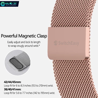 Switcheasy สายนาฬิกาข้อมือ แม่เหล็ก เป็นมิตรกับผิวหนัง สําหรับ apple watch SE2/SE3/7/8/9/10/11/ultra/ 2/ultra 3, 38/40/41/42/44/45/46/49 มม. compatible for apple iwatch ultra loop