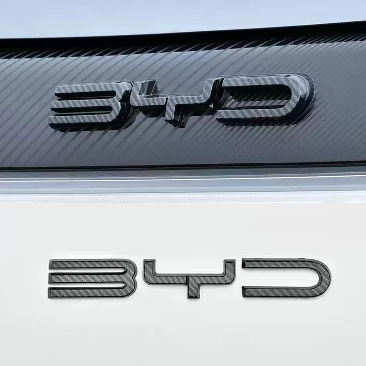 Byd Auto Front Logo Cover Emblems กรอบกันรอยขีดข่วน วัสดุ ABS สําหรับ Dolphin อุปกรณ์เสริมอะไหล่