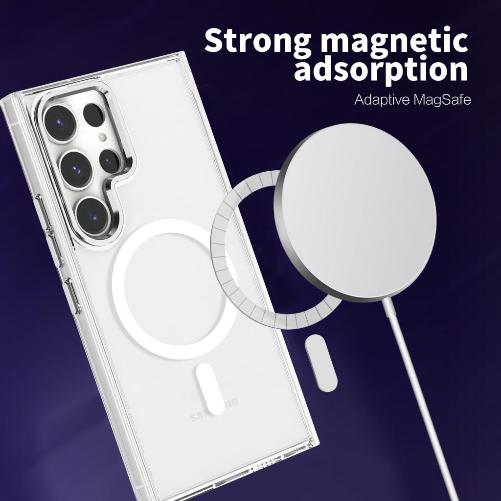 [x-it] แม่เหล็กสําหรับ Samsung Galaxy S26 Ultra s26 s26edge S25 Ultra 24 Ultra 23 Ultra Case Clear Plated Slim Thin กันกระแทก Soft TPU - รูปที่ 2