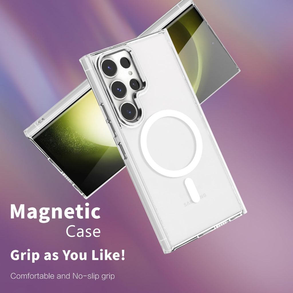 [x-it] แม่เหล็กสําหรับ Samsung Galaxy S26 Ultra s26 s26edge S25 Ultra 24 Ultra 23 Ultra Case Clear Plated Slim Thin กันกระแทก Soft TPU - รูปที่ 5