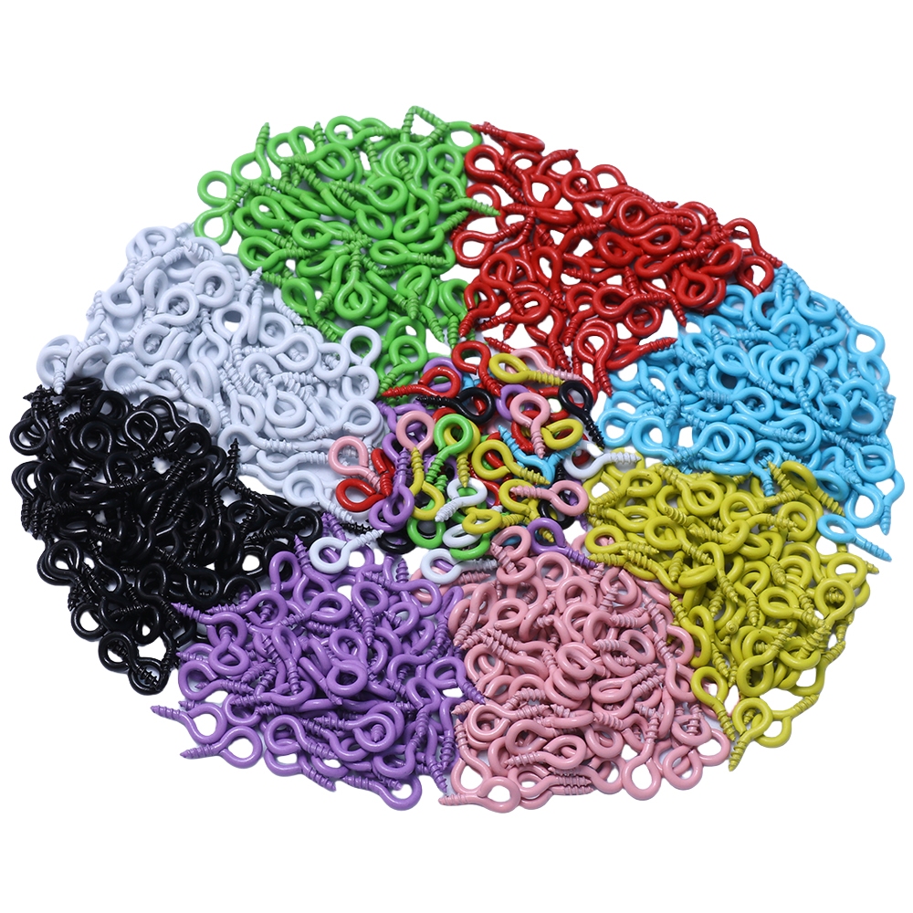 50pcs สีสันทาสีโลหะผสมแกะ Horn เล็บสกรู diy เครื่องประดับอุปกรณ์เสริมสําหรับ diy