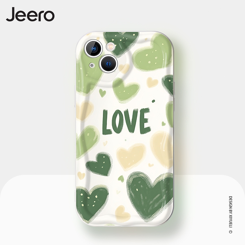 Jeero น่ารัก ins ความงามกันกระแทกกรณีโทรศัพท์นุ่มเข้ากันได้สําหรับ iPhone 16 15 14 13 12 ip 11 Pro Max Z1402Q