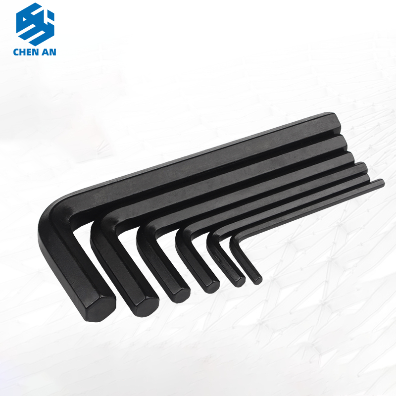 0.7 มม.-10 มม.แขนสั้น Allen Key หกเหลี่ยม Hex Allen ประแจสั้น Oxidation สีดําเหล็กชุดเครื่องมือแบนหัว Allenkey ไขควง Spanner