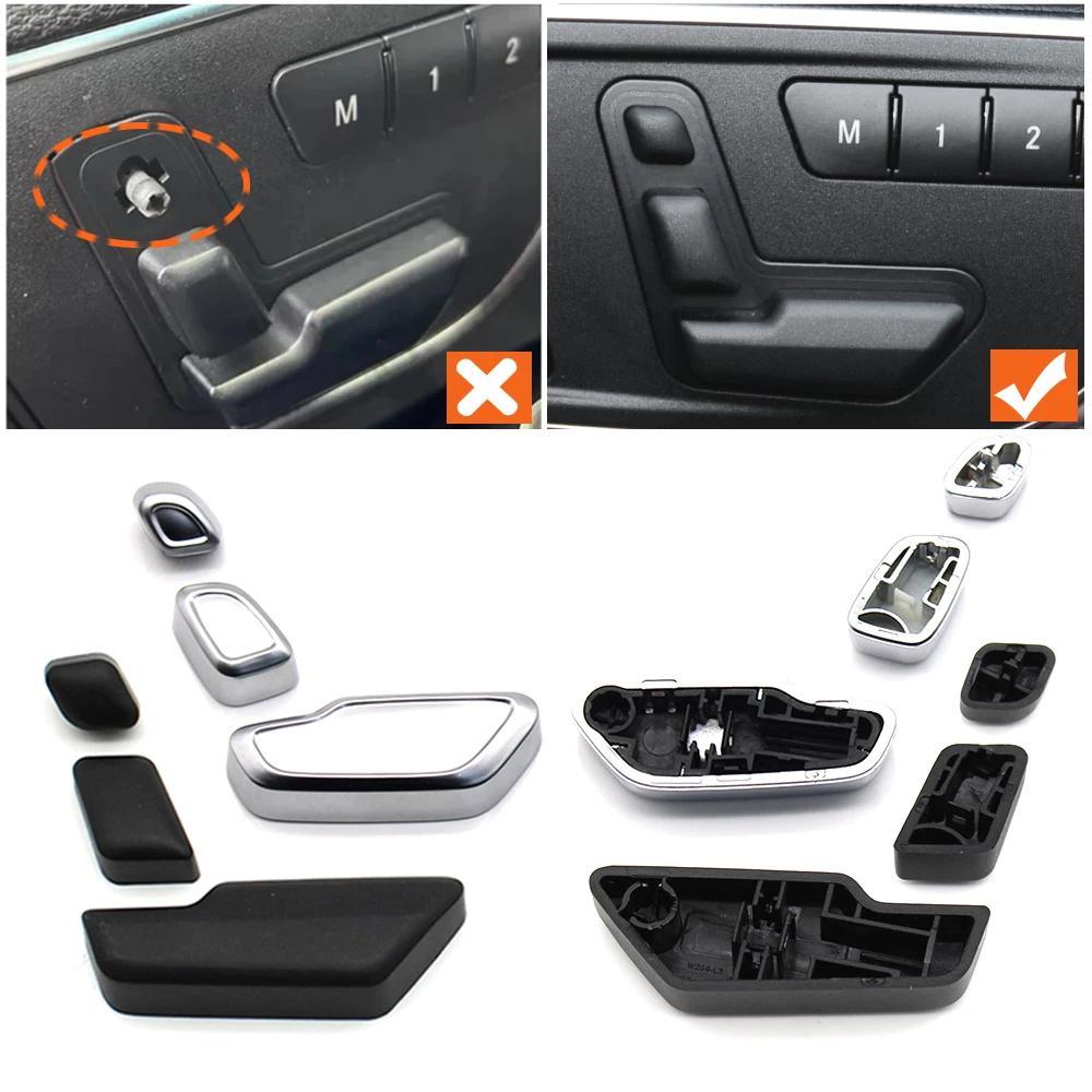 รถด้านหน้าที่นั่ง Headrest ปรับปุ่มสวิทช์สําหรับ Mercedes Benz Benz AB CLA GLA CE ML GL GLE GLS GLK SLK SLC CLS Class W176 W246 W117 W156 W172 W218 W204 W212 W207 W16