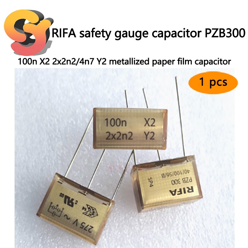 [สต๊อกพร้อม] 1 ชิ้น RIFA Capacitor PZB300 100n X2 2x2n2/4n7 Y2 Metalized Paper Film Capacitor Safety