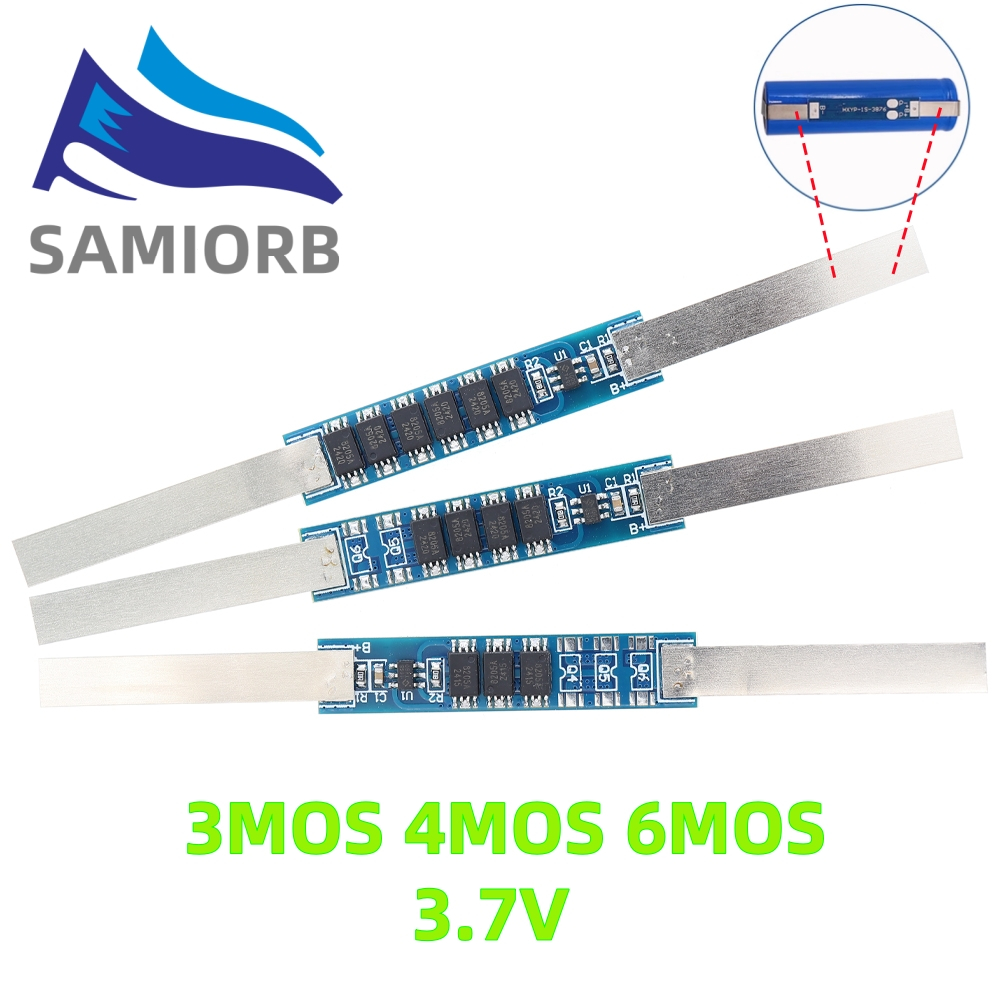 5a 10A 15A 3.7V 18650 3MOS 4MOS 6MOS Li-ion แบตเตอรี่ลิเธียมชาร์จ BMS แผ่นป้องกัน