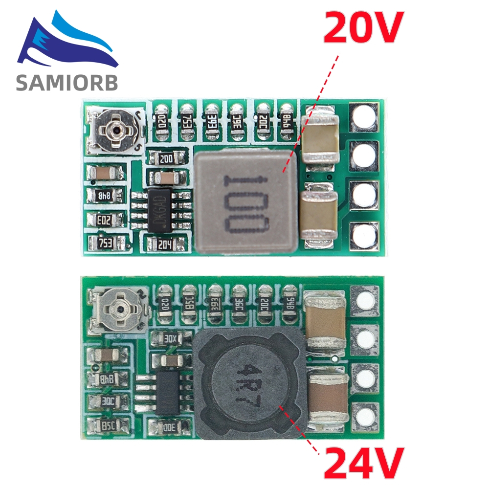 Mini DC-DC 12-24V ถึง 5V 3A ขั้นตอนลงโมดูลแหล่งจ่ายไฟแรงดันไฟฟ้า Buck Converter ปรับ 97.5% 1.8V 2.5V 3.3V 5V 9V 12V