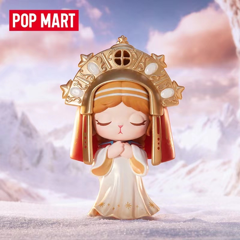 ของแท้ POPMART BUNNY Mystery Tarot Card Series อินเทรนด์เล่นรูปของขวัญเครื่องประดับสร้างสรรค์