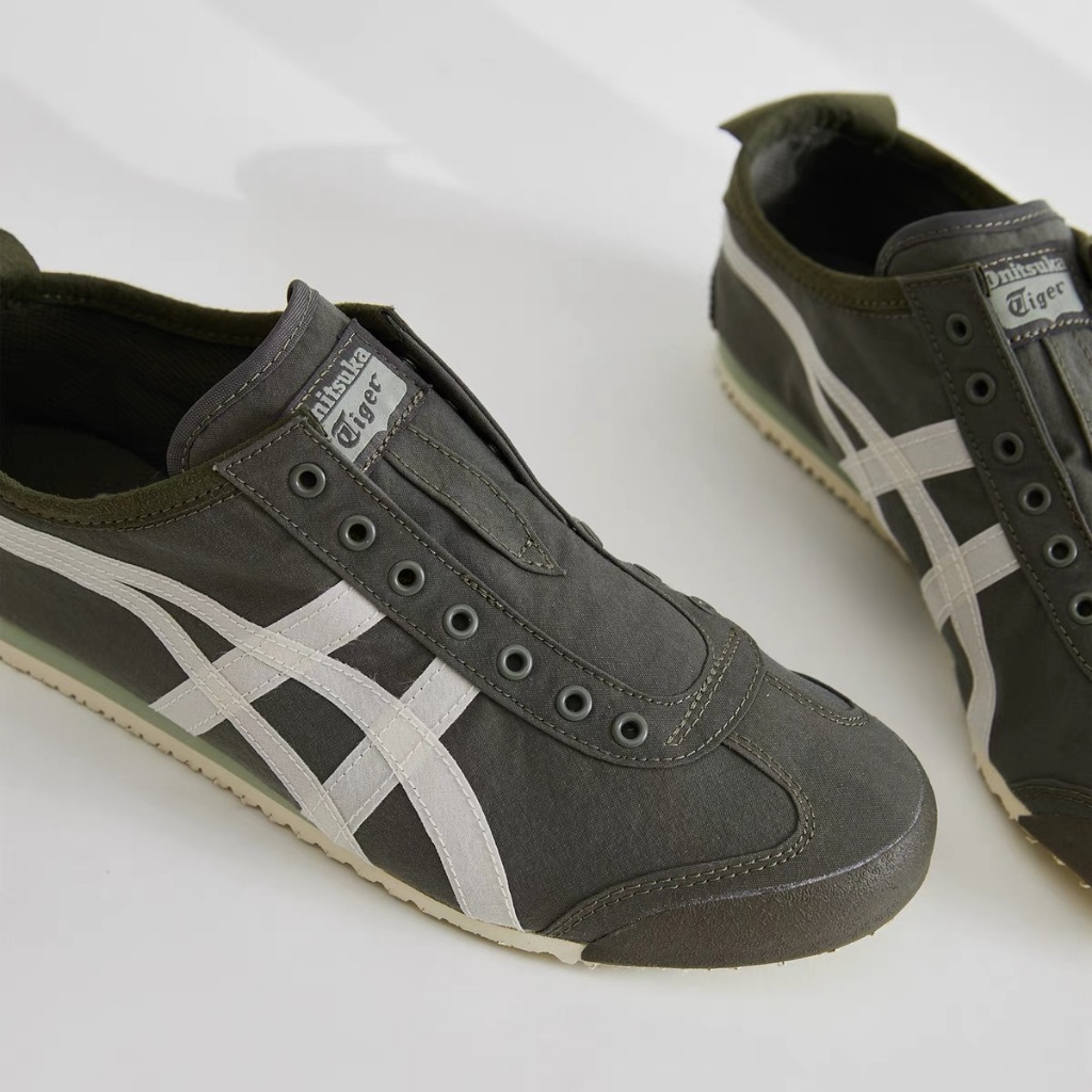 Onitsuka MEXICO 66 Kombu Slip-On รองเท้าผู้ชายผู้หญิงรองเท้าวิ่ง 1183B603-301