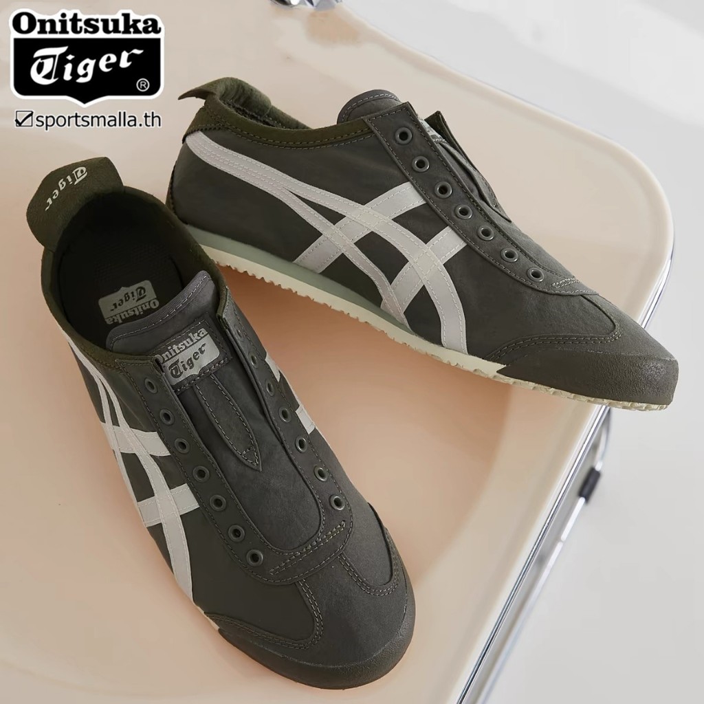 Onitsuka MEXICO 66 Kombu Slip-On รองเท้าผู้ชายผู้หญิงรองเท้าวิ่ง 1183B603-301