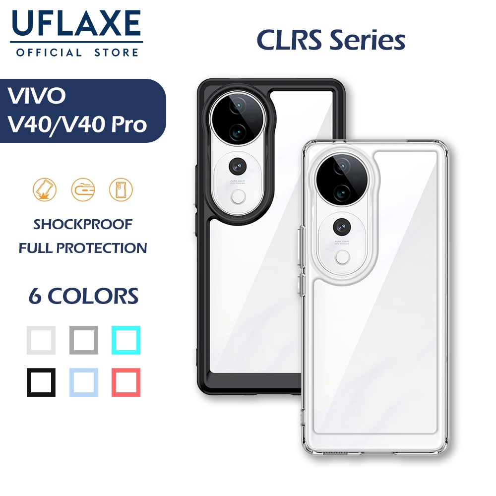 UFLAXE CLRS เคสสำหรับ Vivo V40 / V40 Pro 5G - เคสโทรศัพท์ใส เคสแข็งกันกระแทก