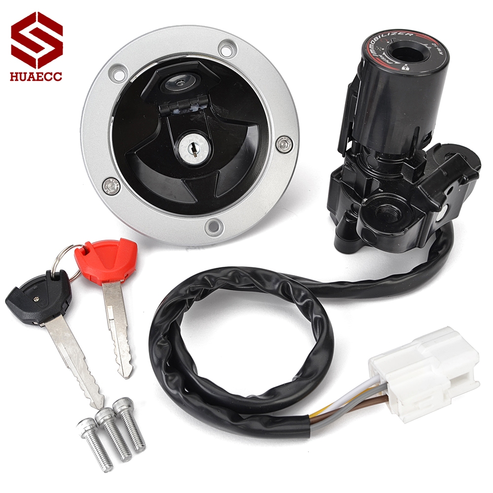 KAWASAKI สวิตช์จุดระเบิดที่นั่งล็อคการใช้แก๊สหมวกชุดกุญแจสําหรับคาวาซากิ ER6N ER6F Ninja 650 400R ZX