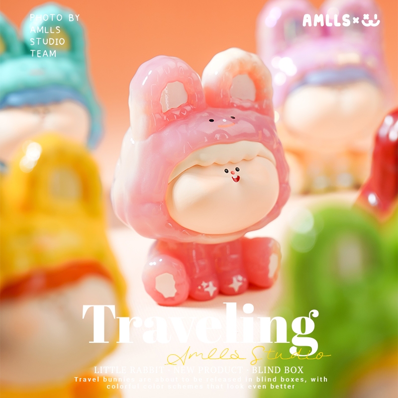 Amlls Original Official Travel Bunny Theme อินเทรนด์เล่นตกแต่ง Mystery Box ของเล่น