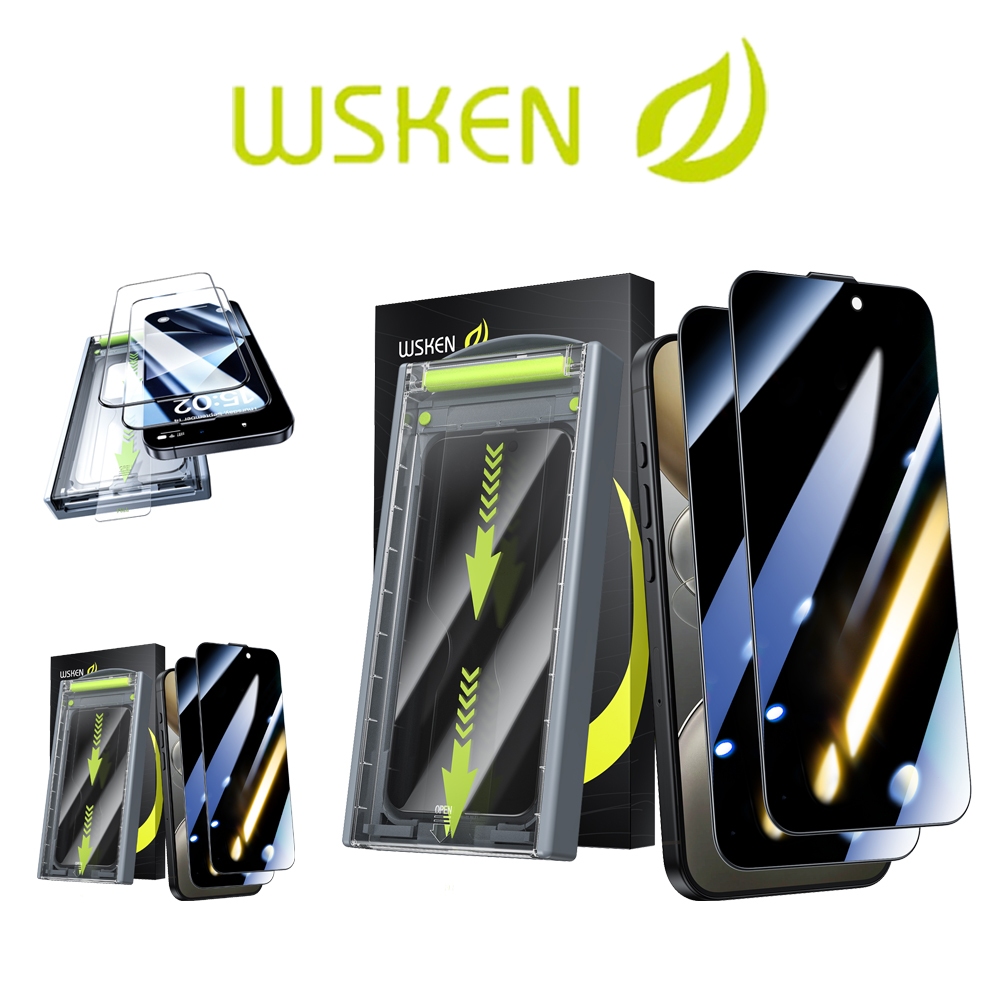 【2Pack】Wsken 3D ฟิล์มกระจกนิรภัย iPhone 17 Promax ฟิล์ม  iPhone 17 Pro ฟิล์มกระจก ไอโฟน 16 Pro Max /