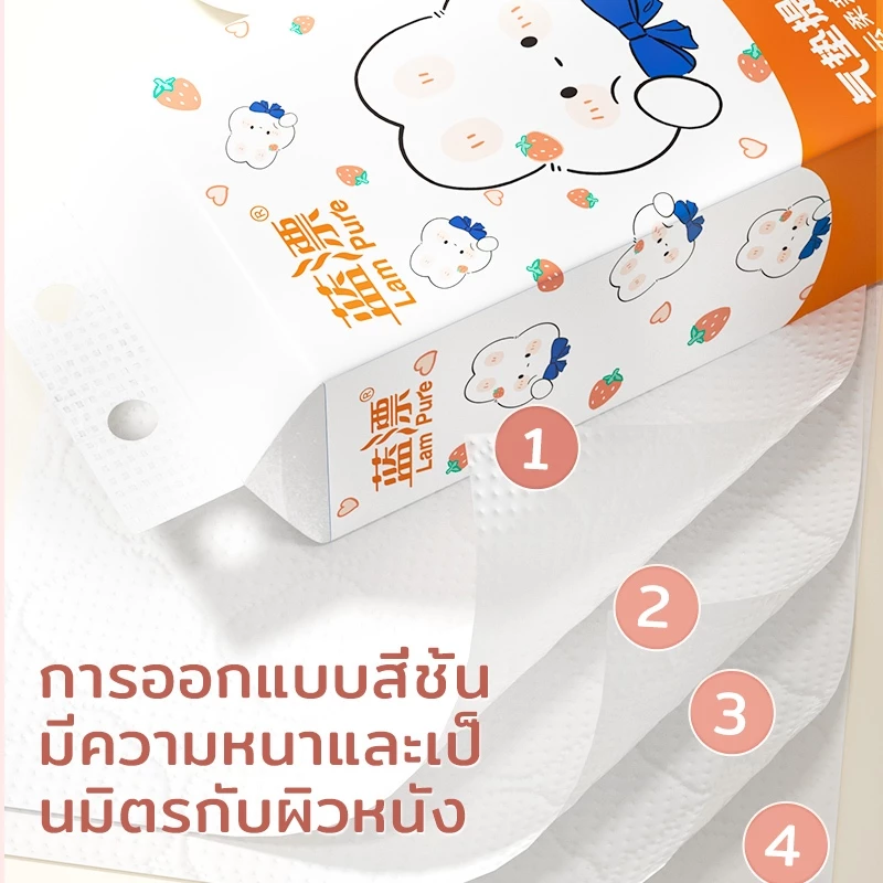 กระดาษทิชชู่แขวนได้ Lampure 4 ชั้น 1280 แผ่น 4 ห่อ thumbnail 6