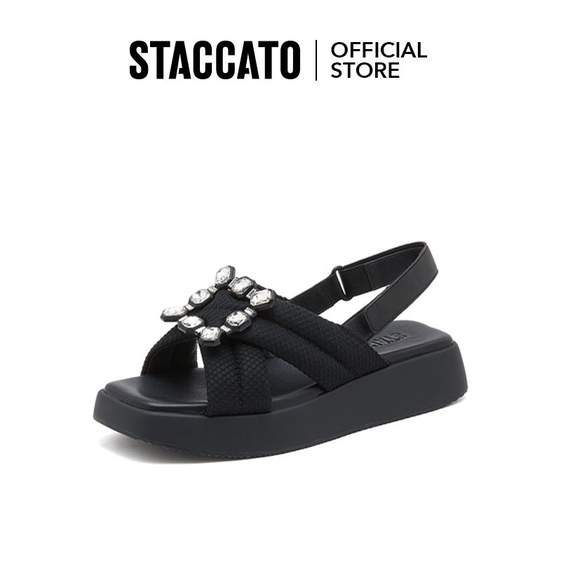 Staccato Women's Platform Sandals รองเท้าแตะผู้หญิง รองเท้าส้นตึก EKD02