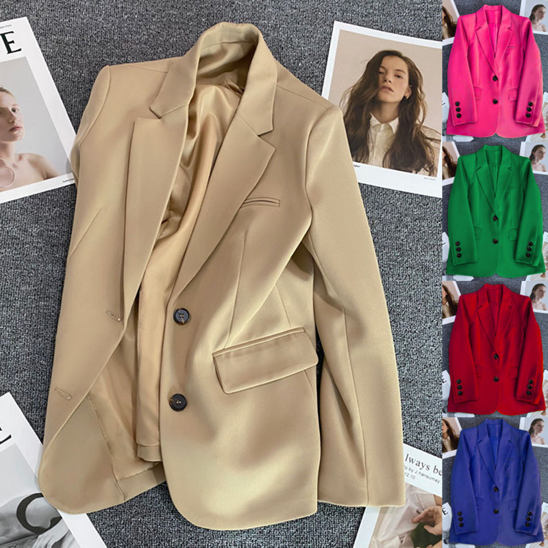 พร้อมส่ง MSD Blazer เสื้อเบลเซอร์แขนยาวเวอร์ชั่นเกาหลีผู้หญิงขนาดใหญ่ 15 สีเสื้อเบลเซอร์ผู้หญิง