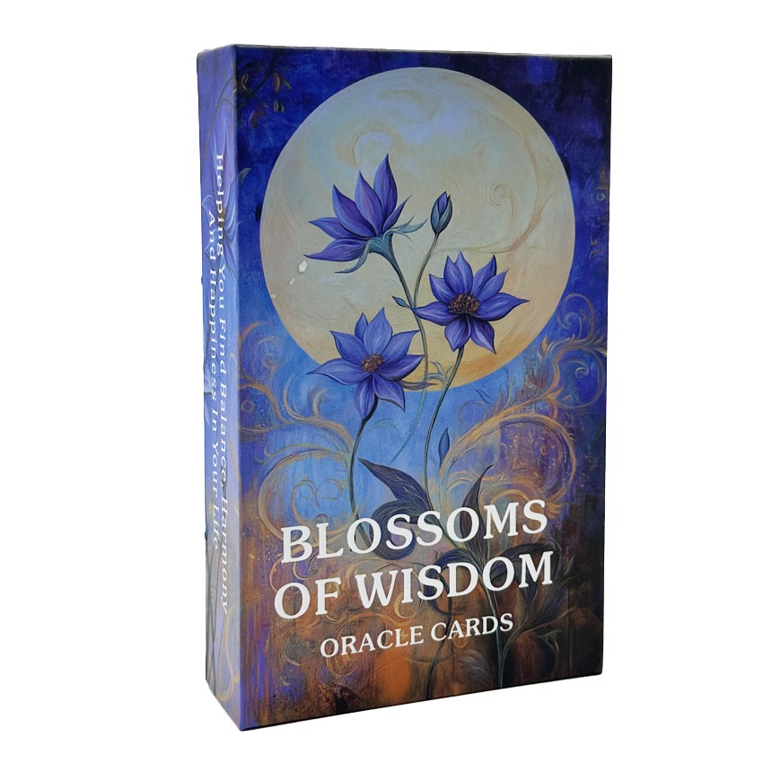 56 ชิ้น Blossoms of Wisdom Oracle การ์ด 12X7 ซม. 14+ การ์ดเกม