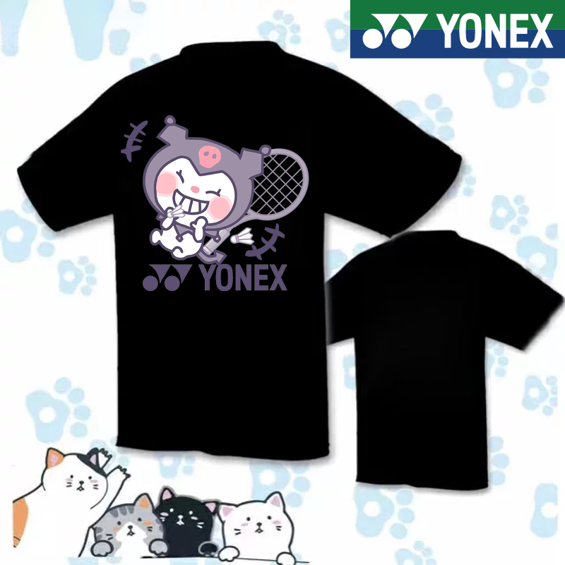 เสื้อยืดแบดมินตัน โยเน็กซ์ 2024 ใหม่แบดมินตันเครื่องแบบสําหรับผู้ชายและผู้หญิงแขนสั้นแห้งเร็วชุดกีฬาเด็กการฝึกอบรมการแข่งขันเสื้อผ