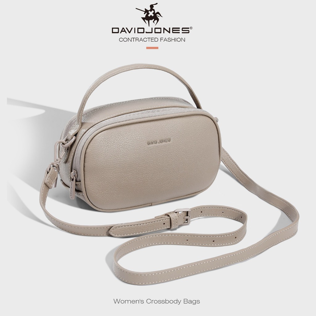 David Jones Paris 2025 Spring Summer New Collection Designer Women Crossbody Bags จับคู่สีอุปกรณ์เสริมโลหะหนัง pu หญิงนุ่มและกระเป๋า - รูปที่ 2