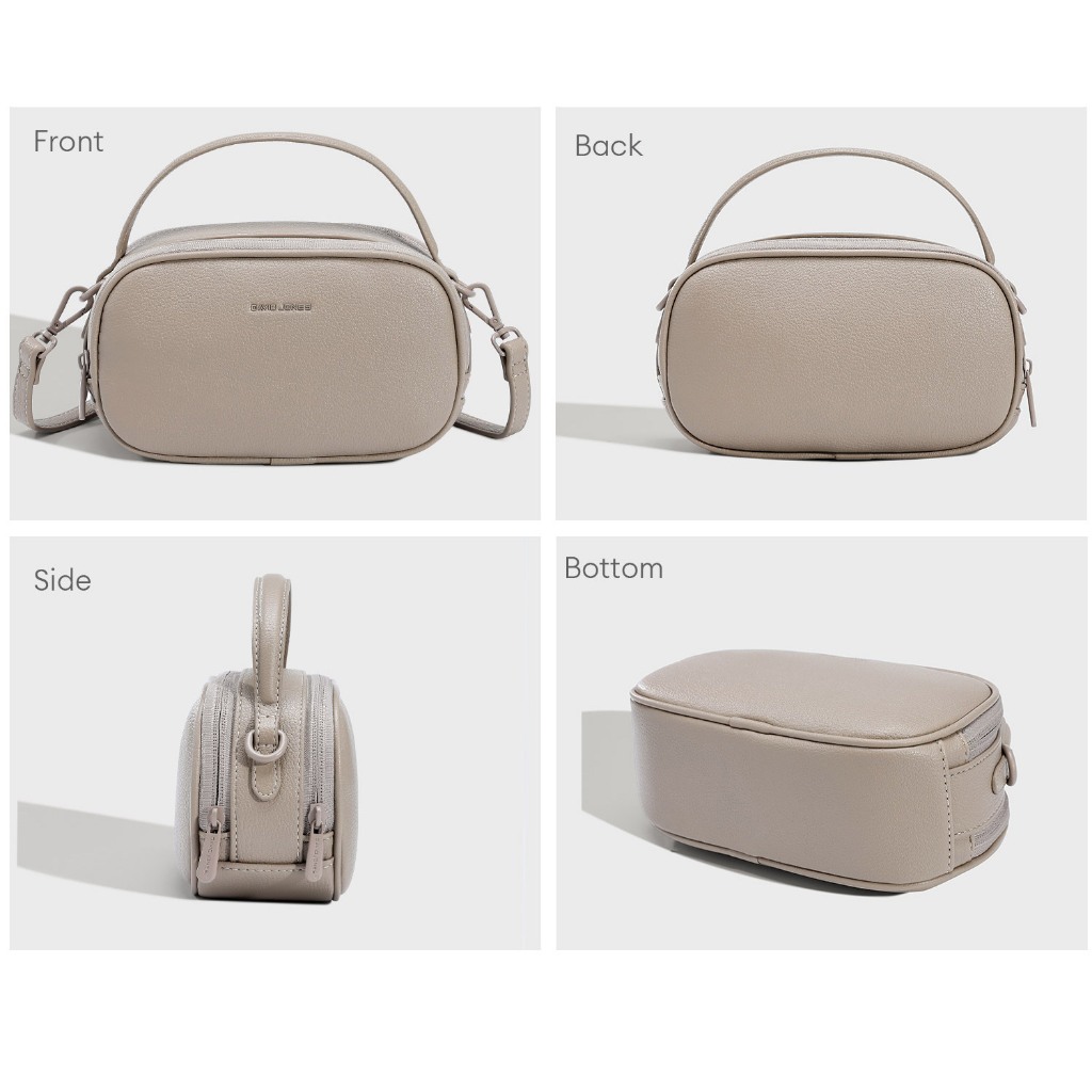 David Jones Paris 2025 Spring Summer New Collection Designer Women Crossbody Bags จับคู่สีอุปกรณ์เสริมโลหะหนัง pu หญิงนุ่มและกระเป๋า - รูปที่ 6