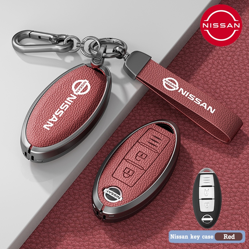 Nissan 2 ปุ่มกุญแจรถสําหรับ Nissan Navara/Almera/livina/Sentra/Grand livina/Teana/X-trail key Case Keyless สมาร์ท Entry key Nissan พวงกุญแจ