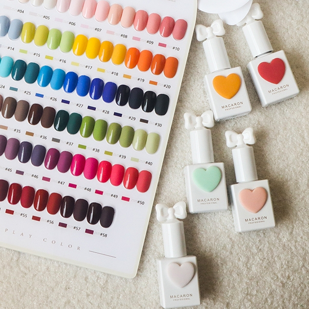 Sansu ขวดเดี่ยว (1-58) Set Macarons 58 สียาทาเล็บเจลยาทาเล็บ