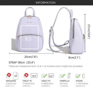 David Jones 2025 Spring Summer New Collection Designer Mini Backpack Shoudler Bag สําหรับผู้หญิง