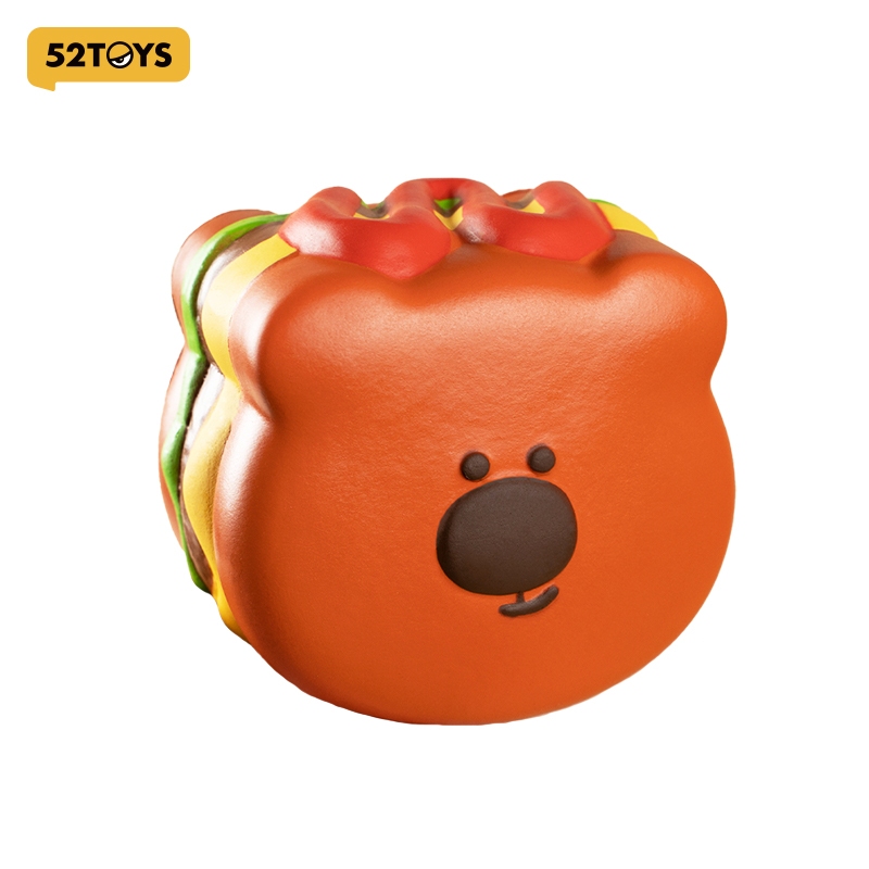 52TOYS DOU DOU Family Squishy Toy Series-Thick Cut Toast-Bear Edition/Piggy Edition&Bean Bun Bear - Stay in Bed Toas