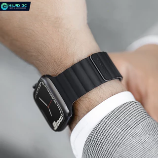 Mageasy สายนาฬิกาข้อมือ ซิลิโคน แม่เหล็ก เป็นมิตรกับผิวหนัง สําหรับ for apple watch SE2/SE3//7/8/9/10/11/ultra/ultra 2/ultra 3, 38/40/41/42/44/45/46/49 มม.