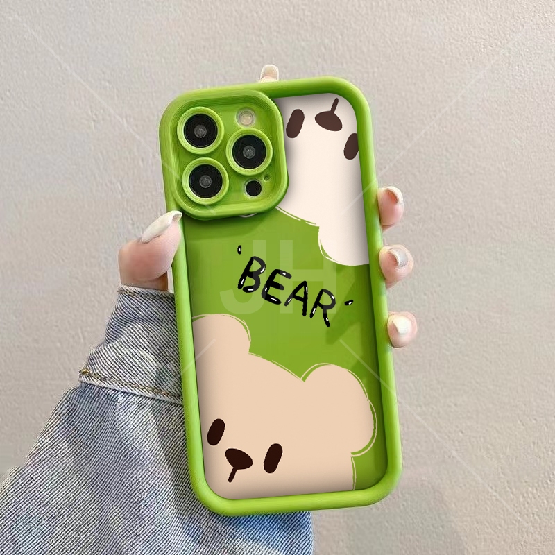 เคส Samsung A24 4G A25 5G A51 A53 5G A23 5G 4G A73 5G A33 5G A71 4G เคส หมีน้อยความคิดสร้างสรรค์ที่เ