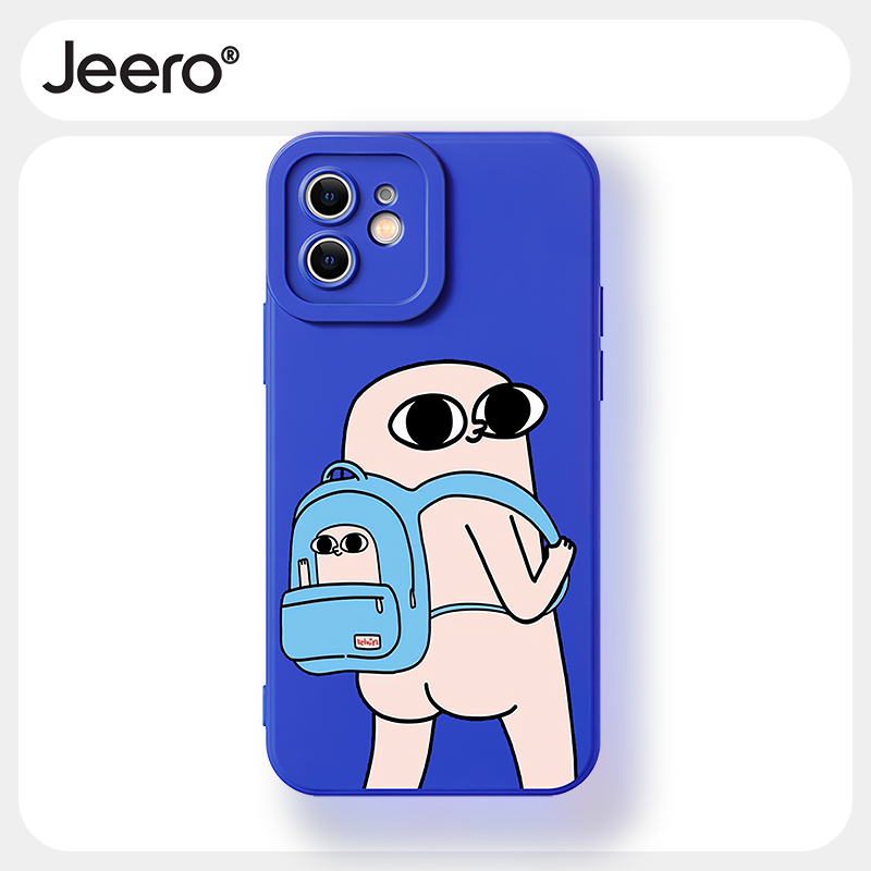 Jeero เคสไอโฟน เคสซิลิโคนนุ่มกันกระแทกลายการ์ตูนน่ารักตลก เคสโทรศัพท์ for iPhone 16 15 14 13 12 11 Pro Max SE 2020 X XR XS 8 7 6 6S Plus xsmax 6splus 7plus 8plus พลัส F4373