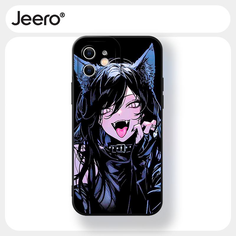 Jeero เคสไอโฟน เคสซิลิโคนนุ่มกันกระแทกลายการ์ตูนน่ารักตลก เคสโทรศัพท์ for iPhone 16 15 14 13 12 11 Pro Max SE 2020 X XR XS 8 7 6 6S Plus xsmax 6splus 7plus 8plus พลัส F4366Q