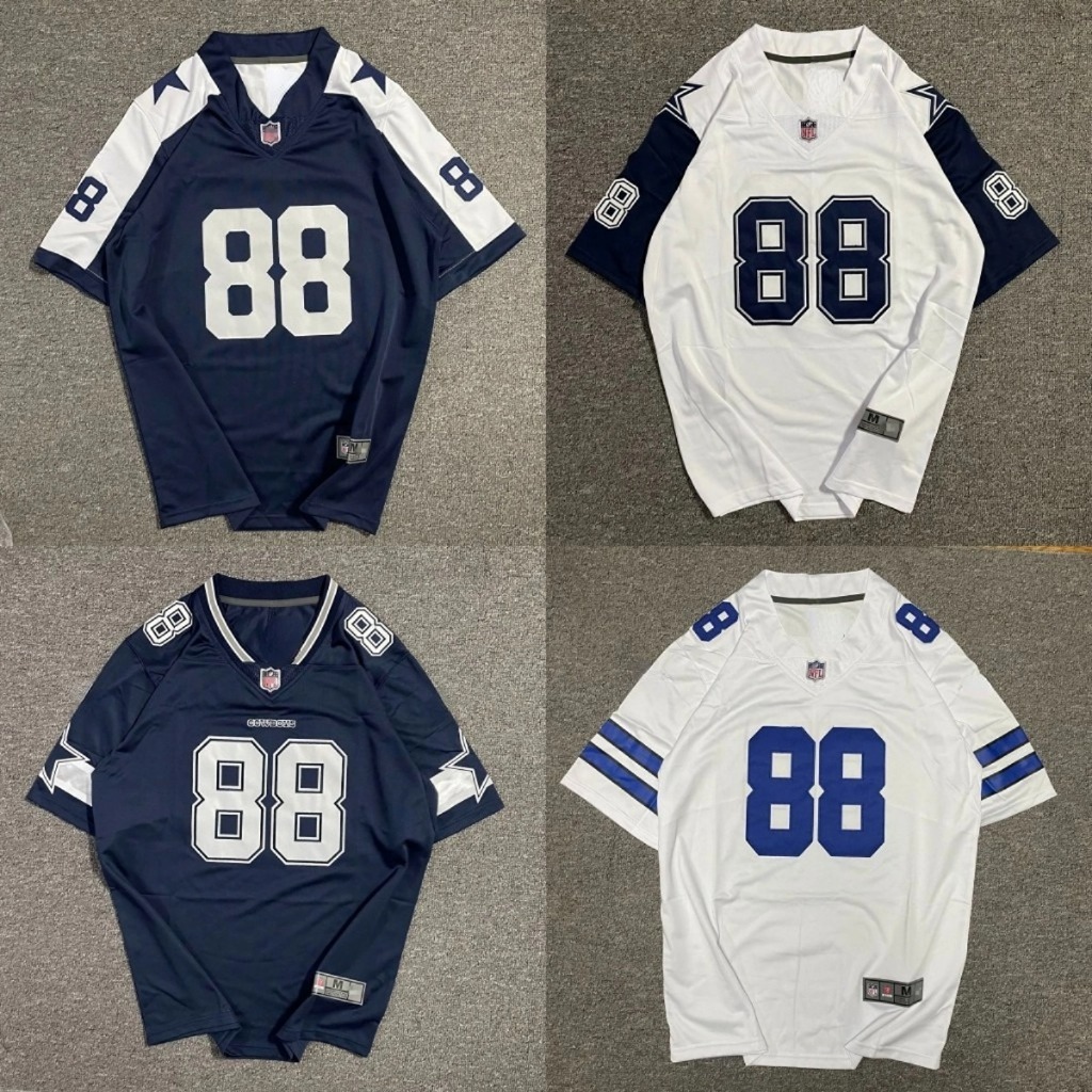 ( ปรับแต่งชื่อหมายเลข) เสื้อฟุตบอลกีฬากลางแจ้งของผู้หญิงหมายเลข 88 Qui-Drying Jersey American Retro Unisex เสื้อกีฬาขนาดใหญ่