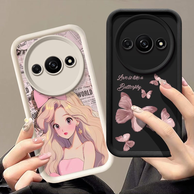 การ์ตูนการ์ตูนซิลิโคนปกอ่อน Graffiti กรณี Angel Eye เคสโทรศัพท์เหมาะสําหรับ Xiaomi Redmi A3 4G/Poco C61 4G/Redmi A3x