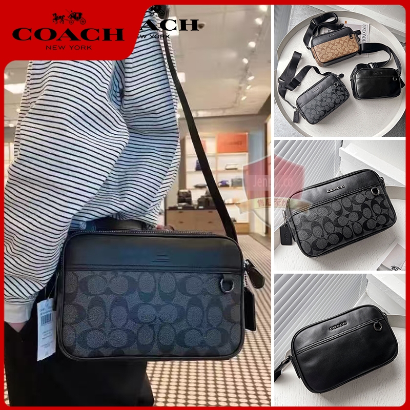 ของแท้ 100%🔥พร้อมส่ง🔥 COACH กระเป๋าสะพายข้างผู้ชาย F50715 กระเป๋าผู้ชาย กระเป๋าสะพายข้าง