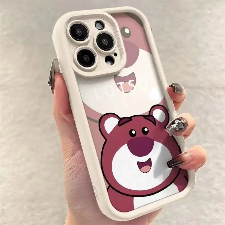 เคส Oppo A57 4G 2022 F9 F9 Pro A92 A52 A78 4G A58 4G A37 Neo9 A39 A57 2016 ซิลิโคนป้องกันการตกน่ารักหมีกรณีโทรศัพท์