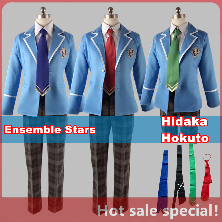 [HX-YAO] Hidaka Hokuto cos ชุดนักเรียนเครื่องแบบ Ensemble Stars คอสเพลย์เกมอะนิเมะเครื่องแต่งกายประสิทธิภาพ